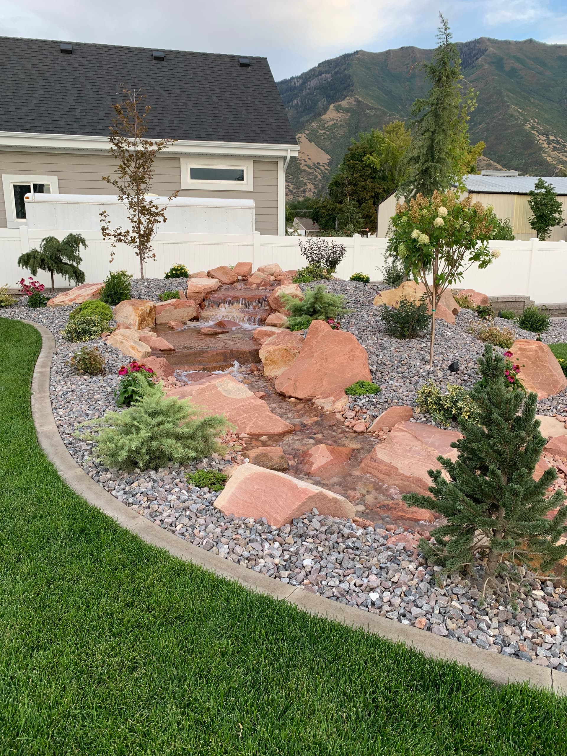 Gallery photos for Custom Landscape Design with Rock Water Features in Mapleton: Image #5